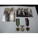 A WWII RAF Medal Trio, comprising Air Crew Star, 1939-45 Star, War Medal attributed to SJT?