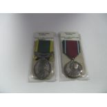 A Pre WWII Medal Duo, comprising a George V Territorial Efficiency Medal and a 1935 Silver Jubilee