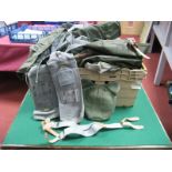 A Quantity of Mid XX Century and Later Military Webbing Items, including pouches, straps etc.
