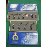 Two Sets of Britains White Metal Military Model Figures, both from The Golden Jubilee Series to