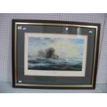 A Framed Print, by Robert Taylor Entitled "K.M. Bismarck", graphite signed by Baron Von