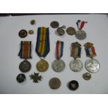 A WWI Medal Duo, comprising War Medal and Victory Medal to 29021 Pte S. Fell, Somerset Light