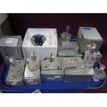 The Juliana Collection Scent Bottles, (boxed), and a glass scent bottle:- One Tray