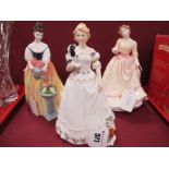 Royal Doulton Figurines, 'Yours Forever' HN 3354, 'Alexandra' HN 3286, 'Take Me Home' HN 3662. (3)