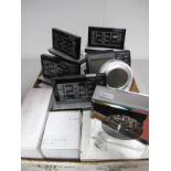 Modern Digital Clocks, mirror frame clock (boxed):- One Box