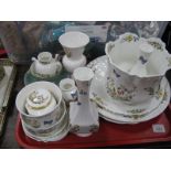 Aynsley 'Cottage Garden' China, of approximately sixteen pieces:- One Tray.