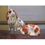 Royal Crown Derby 'Cavalier King Charles Spaniel', 2003, 'Puppy' 2000., (2)