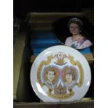 Collectors Plates - Coalport, Doulton, Worcester, many boxed, etc:- One Box