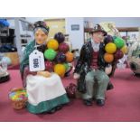 Two Royal Doulton Figures 'The Balloon Man' HN1954, 'The Old Balloon Seller HN 1315 (2)