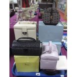 Modern Dulwich Designs Jewellery Cases, (boxed) together with a sparkled jewellery box (5)