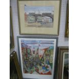 Barry Cooper The Wicker Arches, Sheffield, Watercolour, 25 x 35cm, signed lower right, Picasso '