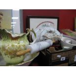 Royal Worcester Evesham Meat Plates and Soup Dishes, other pottery; 'Invicta' cast iron fondue pan:-