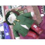 A Circa 1960's Paddington Bear, plus an Edwardian nursery rug,