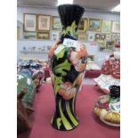 A Moorcroft Pottery Vase, painted in the trial 'December Dream' pattern, shape 93/12, dated 27.2/19,