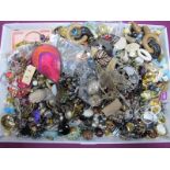 A Large Mixed Lot of Assorted Costume Earrings, including clip on earrings, earstuds, drops, etc.