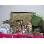 China,m glassware, decoupages etc:- One Boxes