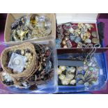Mixed Lot of Assorted Costume Jewellery, including ornate bead necklaces, wide decorative bangles,