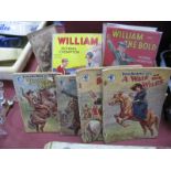 Five 1950's 'William' Books, all with dust covers. Plus four 'Buffalo Bill' paperbacks, etc.