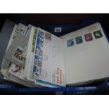 A Collection of GB FDC's and an Album of Mint and Used GB and World Stamps.