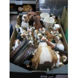 A Quantity of Resin Spaniel Dogs, mugs etc:- One Box