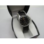 A Military Gala Eruchsicher Wasser Dicht German Wristwatch, in the style of a officers WWII watch,