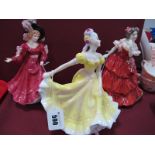 Royal Doulton Figurines, 'Ninette' HN 2379, 'Joy' HN 4054, 'Patricia' HN 3365. (3)