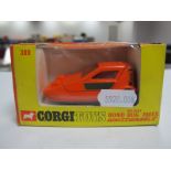 Corgi Toys No. 389 - Reliant Bond Bug 700GS - Whizzwheels, orange, overall excellent, slight