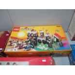 A Lego System #6086 Black Knights Castle, instruction leaflet, unchecked for completeness, boxed.
