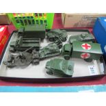 A Small Quantity of Dinky Diecast Vehicles, all of a Military theme, overall playworn, fair.