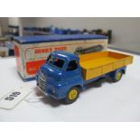 Dinky Toys No. 522 - Big Bedford Lorry, blue cab, yellow back and wheels, overall good, chipping