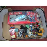 A Quantity of Mainly 1980's Transformer Style Diecast/Plastic Model Vehicles, Hasbro noted including