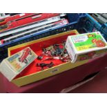A Mid XX Century Plastic Rubber Driver Plastic Racer by Penguin, boxed. Plus a small quantity of Mid