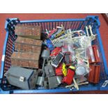 Part Contents of a "OO" Gauge Railway Modellers Spares Workshop, signals, buildings, water towers,