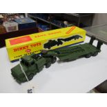 Dinky Supertoys No. 660 Tank Transporter, matt finish, overall very good/very good plus. One or