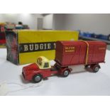 An Original Budgie Toys No. 252 British Railways Articulated Container Transport, overall very good,