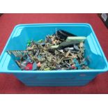 A Quantity of Playworn Plastic Military Toy Soldiers.