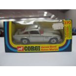 A 1977 Corgi No. 270 James Bond Aston Martin, in silver, overall good with some chipping, all