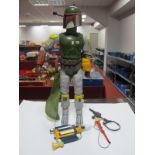 An Original Star Wars Trilogy 12" Plastic Action Figure Boba Fett, by Kenner, (circa 1979),