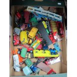 A Quantity of 1950's and Later Diecast Vehicles, by Dinky, Corgi, Matchbox and others all playworn.