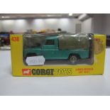 Corgi Toys No. 438 - Land Rover (109 WB), overall excellent, boxed crushing and label stain to box.