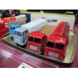 Four Dinky Leyland Octopus and Two Foden Eight Wheel Commercial Vehicles, all repainted, playworn,