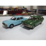 Two Lansdowne Models 1:43rd Scale White Metal Model Vehicles, including 1979 Ford Cortina MK4