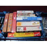 Ten Plastic Model Kits of Varying Scales by Keil Kraft, Tamiya, Revell, Matchbox and Other,
