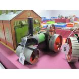 A Mamod SRI "Live Steam" Steam Roller, unboxed, dirty/tarnished condition, burner present,