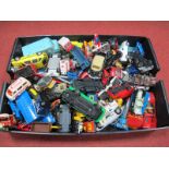 A Quantity of Diecast Vehicles, by Spot-On, Matchbox and others, all playworn.