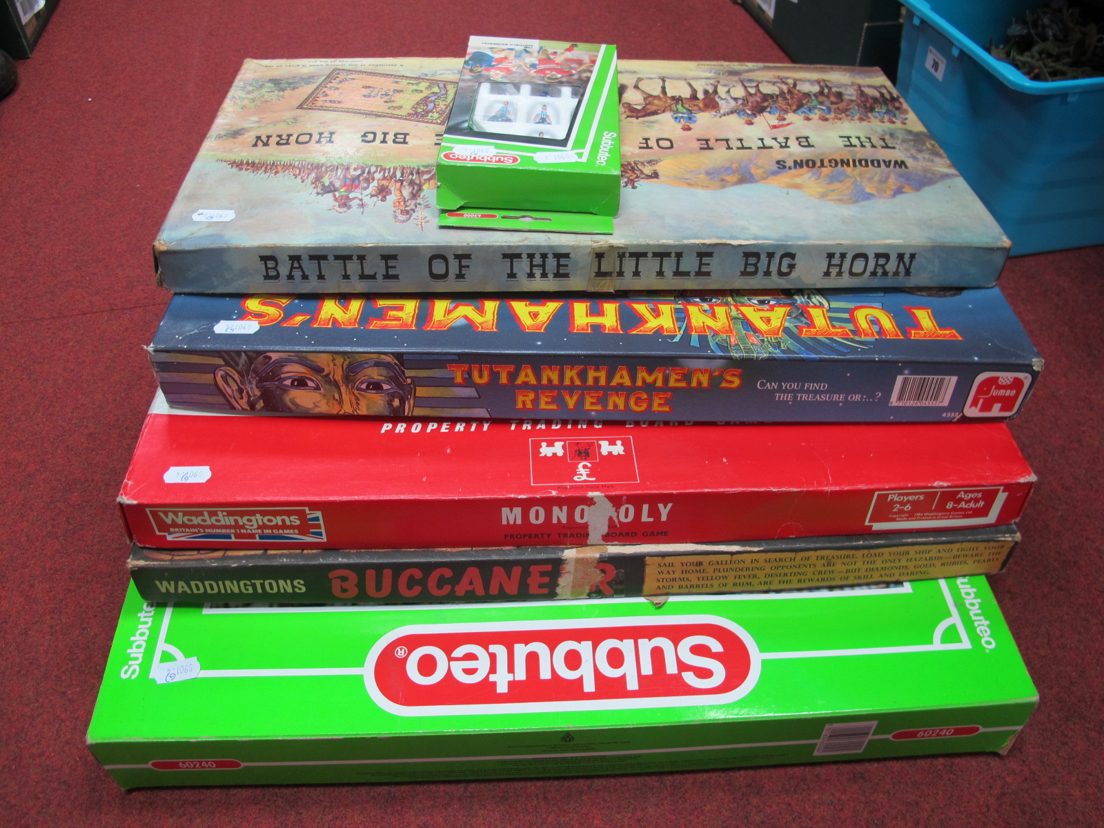 Five 1960's and Later Games/Board Games, to include Waddington's The Battle of The Little Big