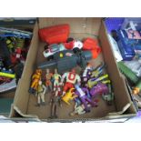 A Quantity of Circa 1980's Original Ghostbusters Action Figures, Accessories, including Ray