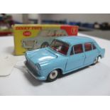 Dinky Toys No. 140 - Morris 1100, light blue, overall good, chipping to raised edges, boxed,