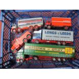 Five 1:50th Scale Corgi Diecast Commercial Vehicles, including Leyland DAF 'Jeffries of Otley',