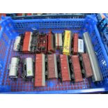 Fifteen Items "HO"Gauge Unboxed Continental Outline Rolling Stock, by Roco, Pocher etc; tank